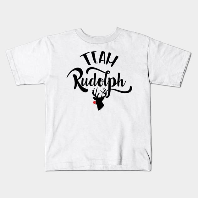 Team Rudolph Kids T-Shirt by JakeRhodes